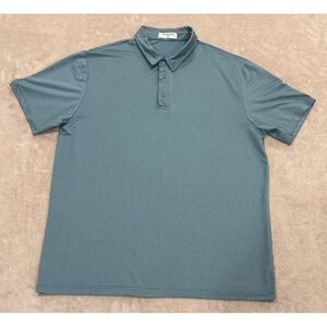Derminpro Men's Short Sleeve Performance Quick Dry Polo Golf Shirt Green Size XL